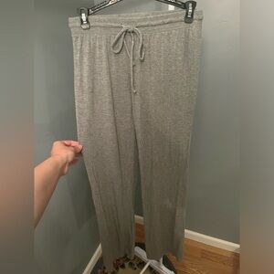 Women’s thin grey straight leg sweats